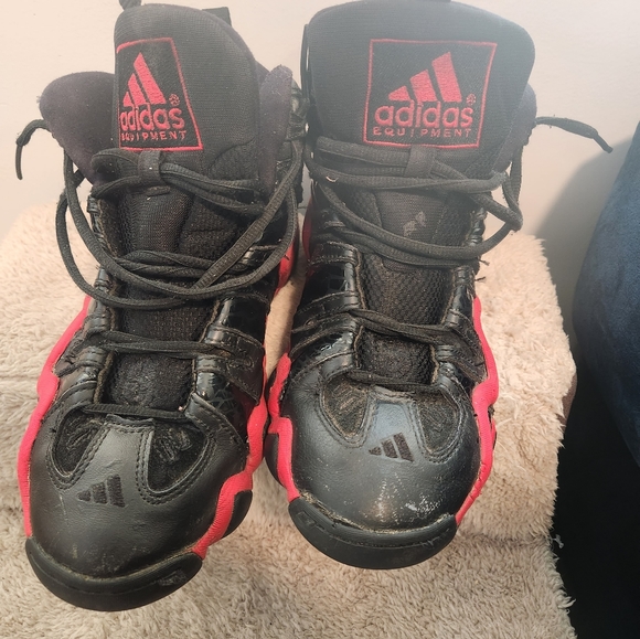 ADIDAS CRAZY 8 BLACK/RED SIZE 8.5 - Picture 1 of 5